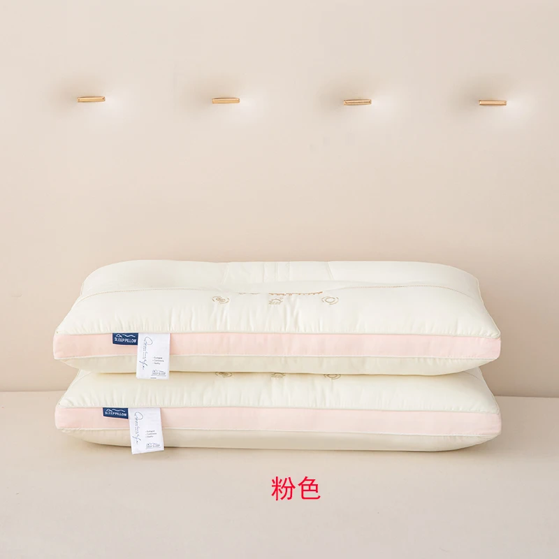 Wholesale Plush Bed Rest Pillow Solid Pattern Soft Comfortable Neck Support Pillow