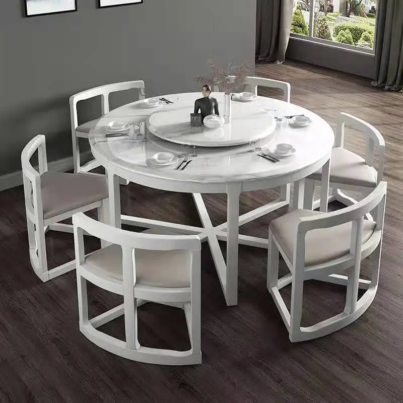 Nordic Modern Dining Room Table Simple Round Personality Marble Dining Table