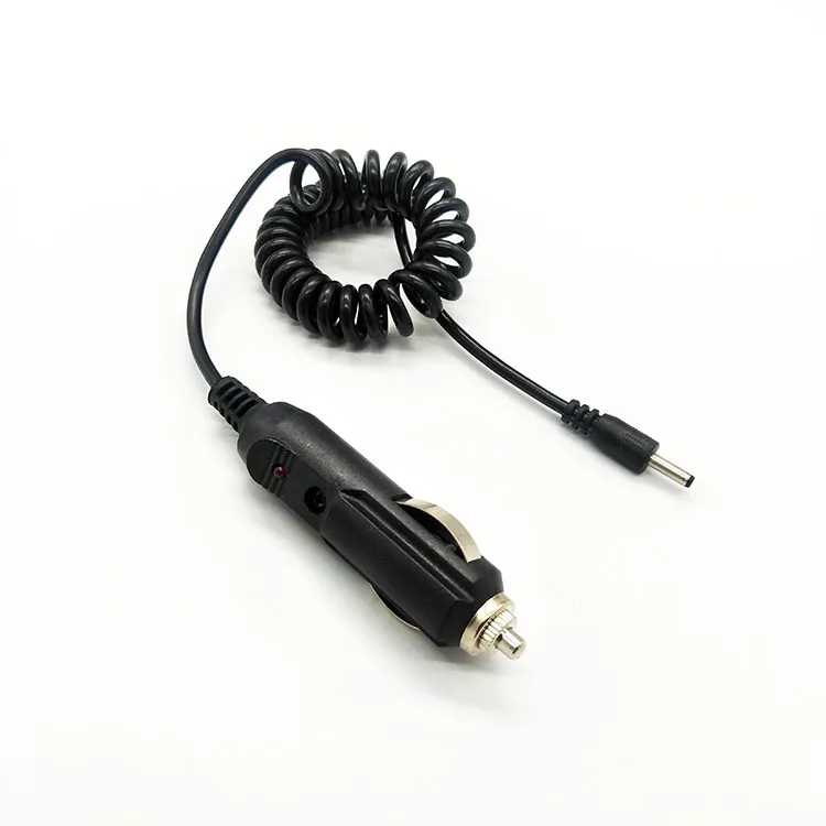 12V 24V Switch on off Fused Cigar Socket to DC 5V Extention Spring Coiled Cable Cord