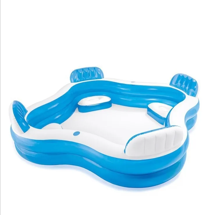 Intex 56475 Swim Center Family Lounge Pool with 4 Seats