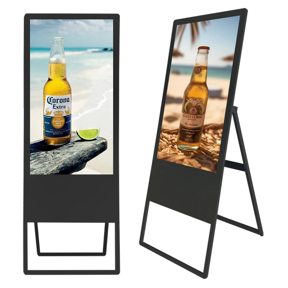 Indoor electronic  brand advertising machine split screen loop playback all-in-one  display