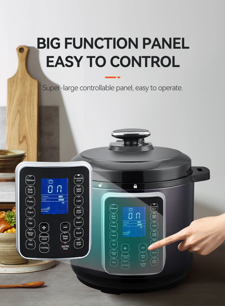 Good price Digital LED Display 5/6/8/10/12 litter electric cooker stainless steel instant cook pot electric pressure rice cooker