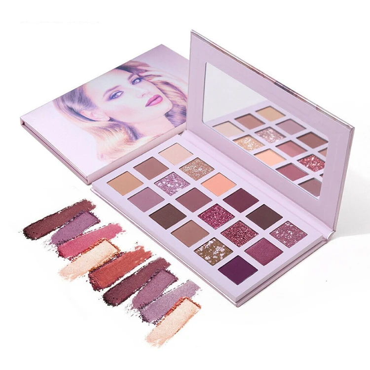 Customized Eco-friendly Cardboard Empty Eyeshadow Palette Paper Case Packaging Cosmetic Makeup Eyeshadow Packaging