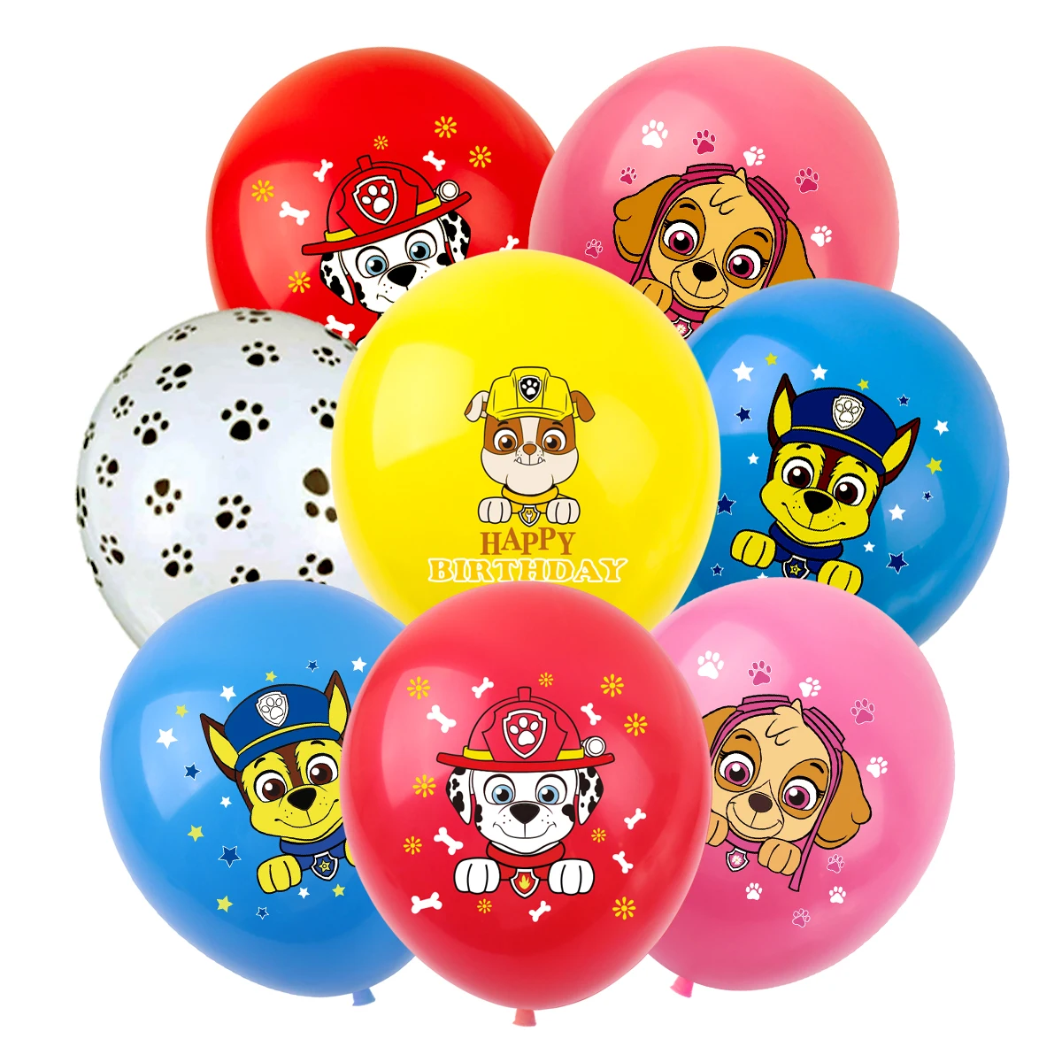 PAW Patrol Themed birthday Party Decorations PAW Patrol 12 inch Latex Balloons printing Balloons Party Supplies