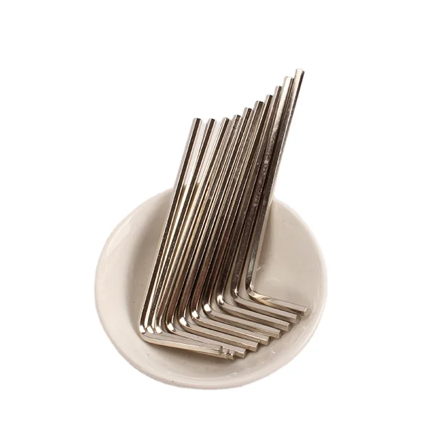 2024 Factory L Type High Strength Alloy Steel Small Hex Key 1 5 Hex Key 2mm 3mm 4mm 5mm 6mm Galvanized Wrench