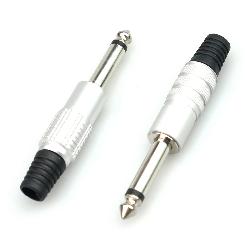 P10 6.3mm 1/4 Mono stereo trs  6.35mm Jack Audio Connector