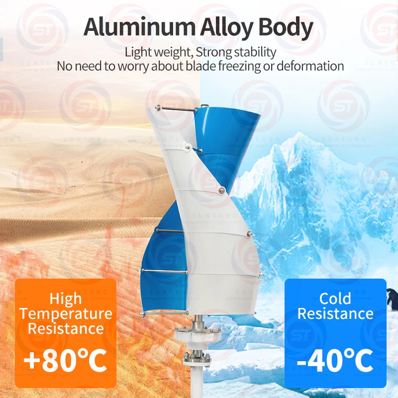 China Custom Made home 100w 200w 500w 1kw vertical wind mills turbine power energy generation generator systems prices