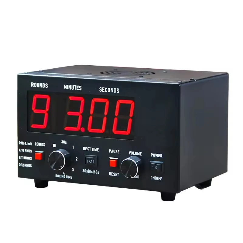 Classic Digital Timer Gym Fitness Equipment Training LED Display Digital 4 Digits Boxing Gym Timer Clock for Sport