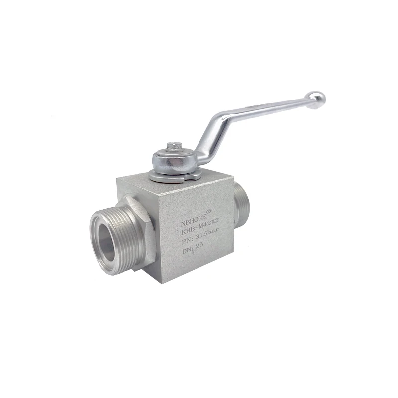 KHB -M22*1.5 manufacture good price hydraulic4500psi stainless steel high pressure ball valves dn8