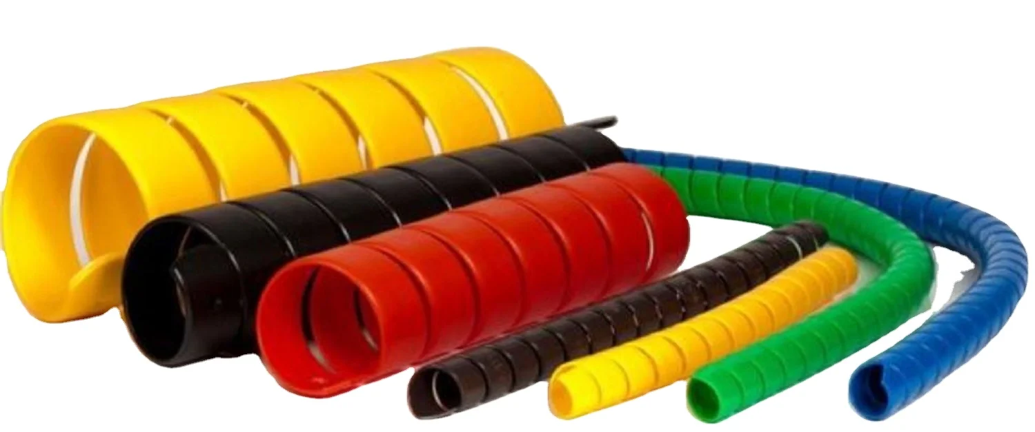 Plastic PP Hydraulic Hose Protector Spiral Guard for Hydraulic and Rubber Hose Cutting Service Included