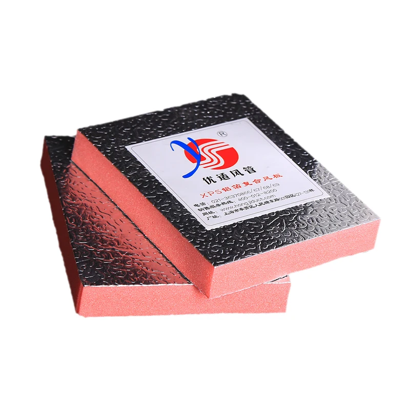 Pre-Insulated HVAC Air Duct Ceiling Panel Polyurethane Foil with Aluminum Foil Insulation for Construction