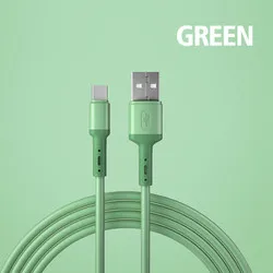1M 2M Liquid Micro USB Type C Cable Fast Charging USB Charger Cable for Samsung Xiaomi huawei Quick Charge Silicone Wire