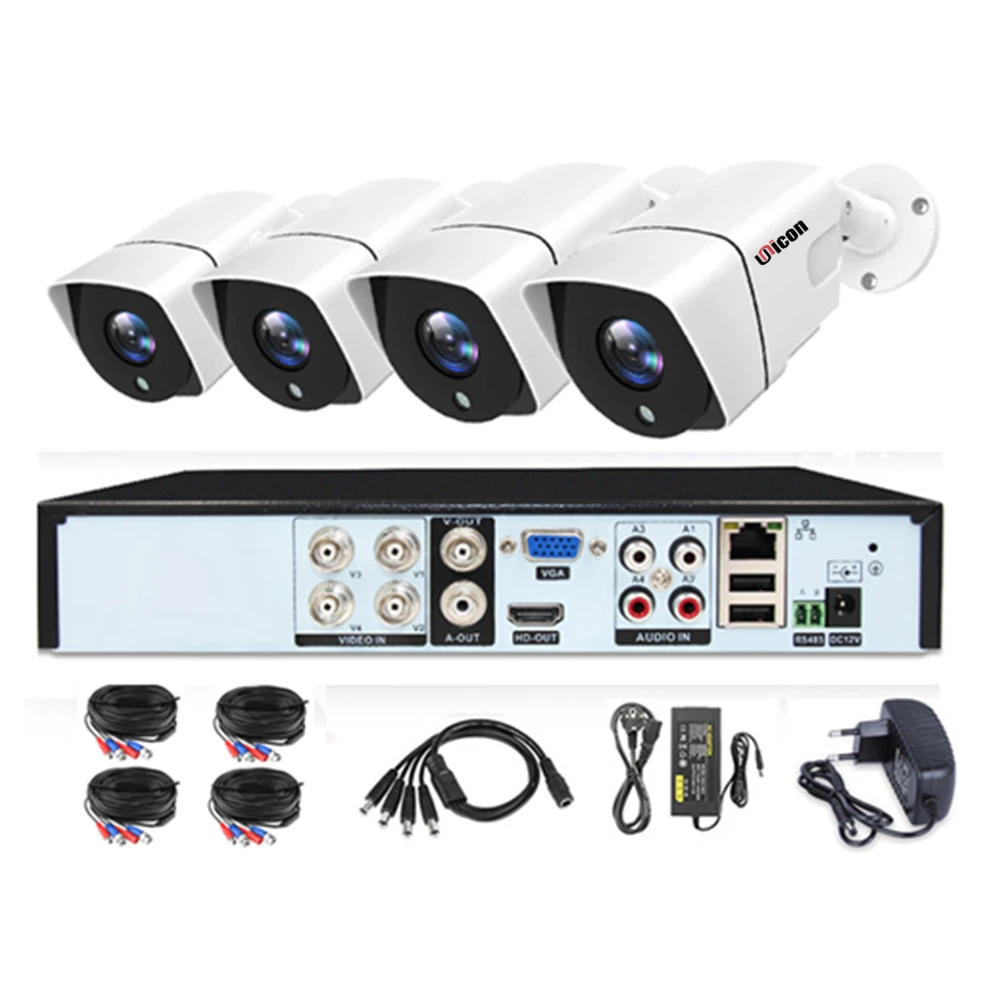 8-канальный AHD CCTV DVR дешевая система домашнего видеонаблюдения 8 шт. комплект наружных