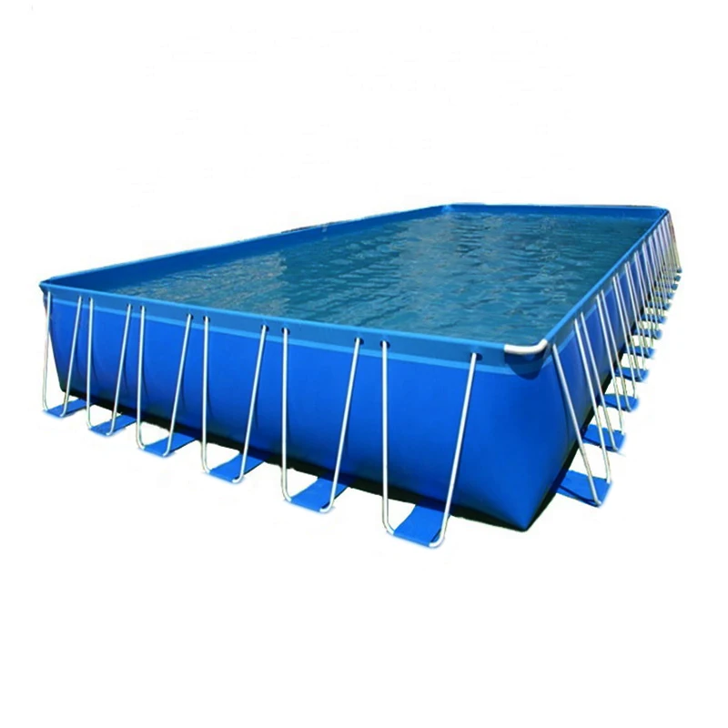 Factory large 975cm x 488cm x 132cm custom PVC portable rectangular frame pool Fish Tank Water Storage Tank Container Pool