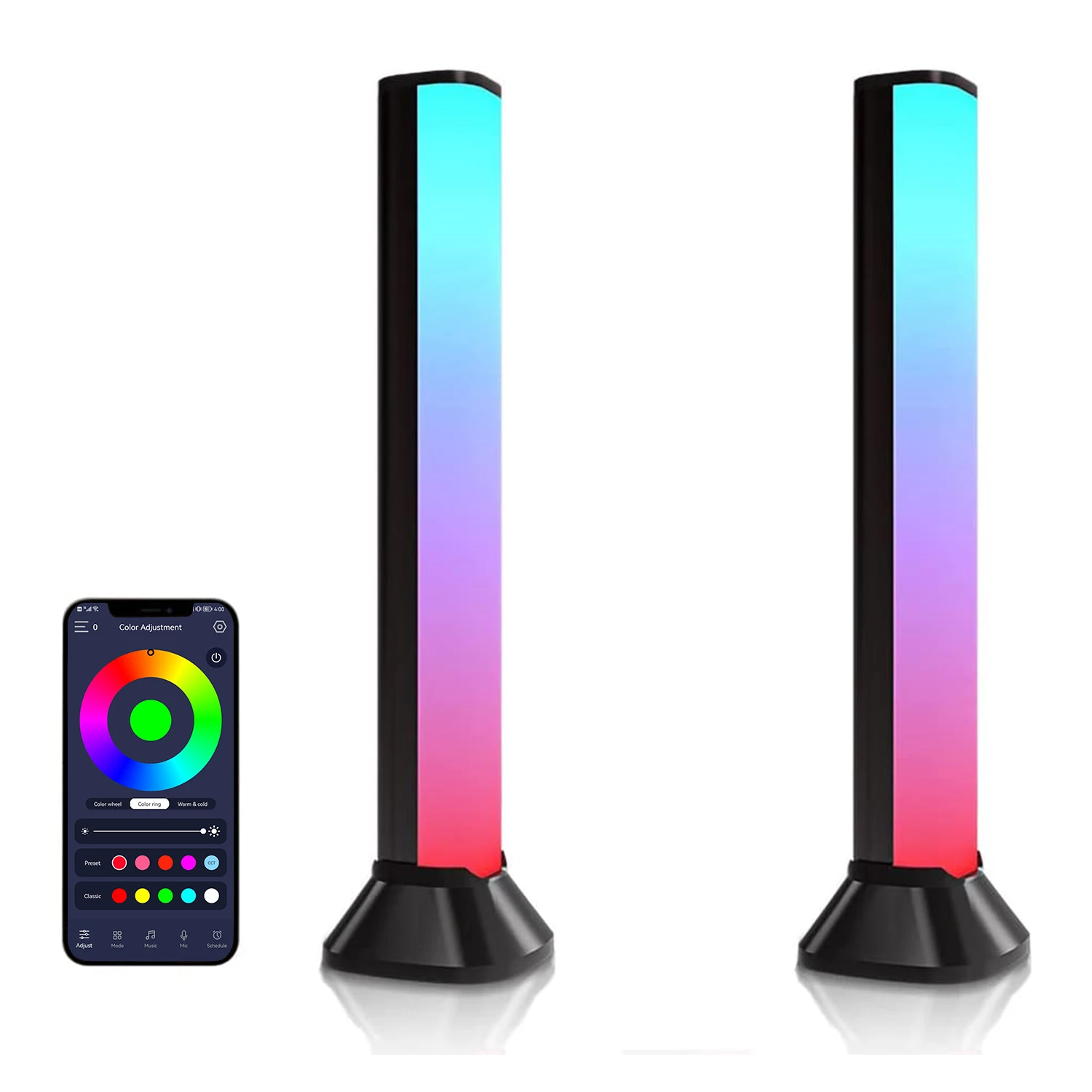 Great Roc New Arrived RGB Smart Atmosphere RGB Regulable APP Control Smart LED Light Bars TV Luz ambiental Music Rhythm Lampara