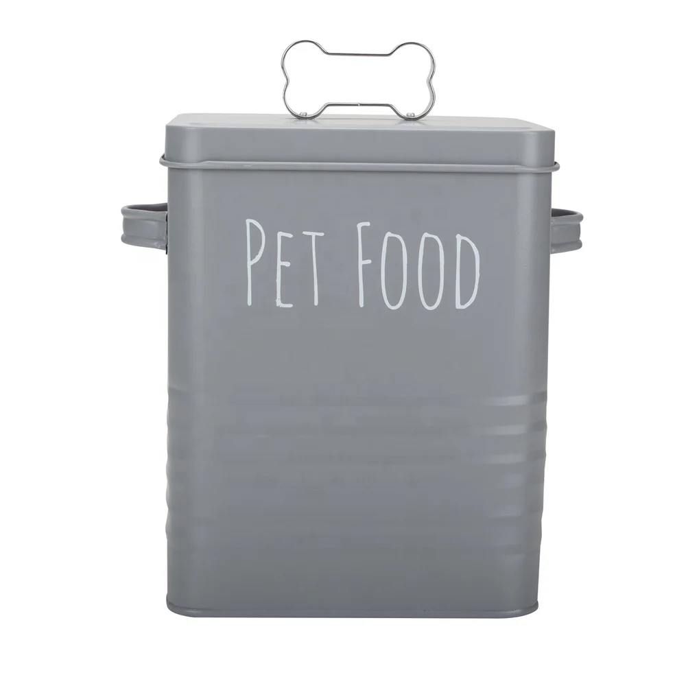 Metal Pet Food Storage Container with Scoop