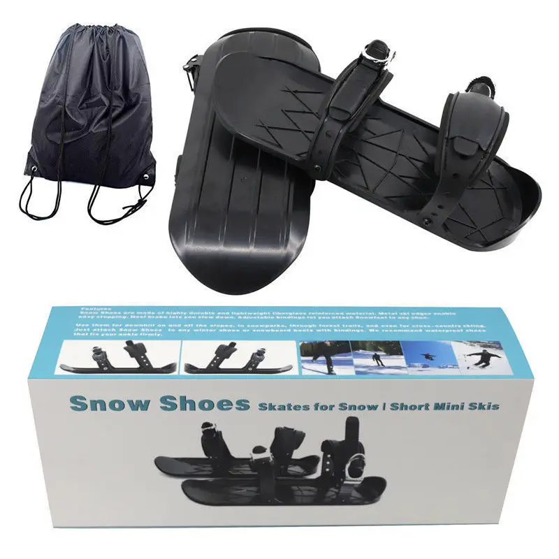 Customized Winter sports camping Outdoor Skiboard Snowblades Adjustable Bindings Mini Ski boots