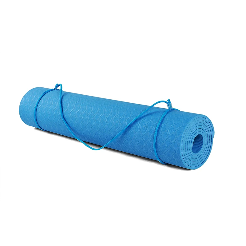 Wholesale Screen Print Embossed Eco Friendly Custom Logo 6mm 8mm TPE Yoga Mats