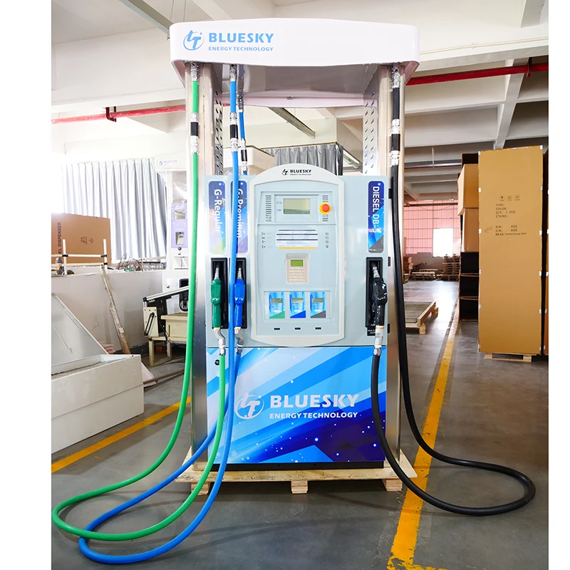 Бензиновый насос Bluesky диспенсер для топлива типа Tatsuno 4 форсунки дизельного и бензинового дозатора