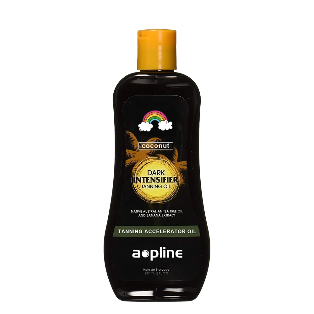 Private label organic carrot bronzing sun tanning oil accelerator dark tan enhancer