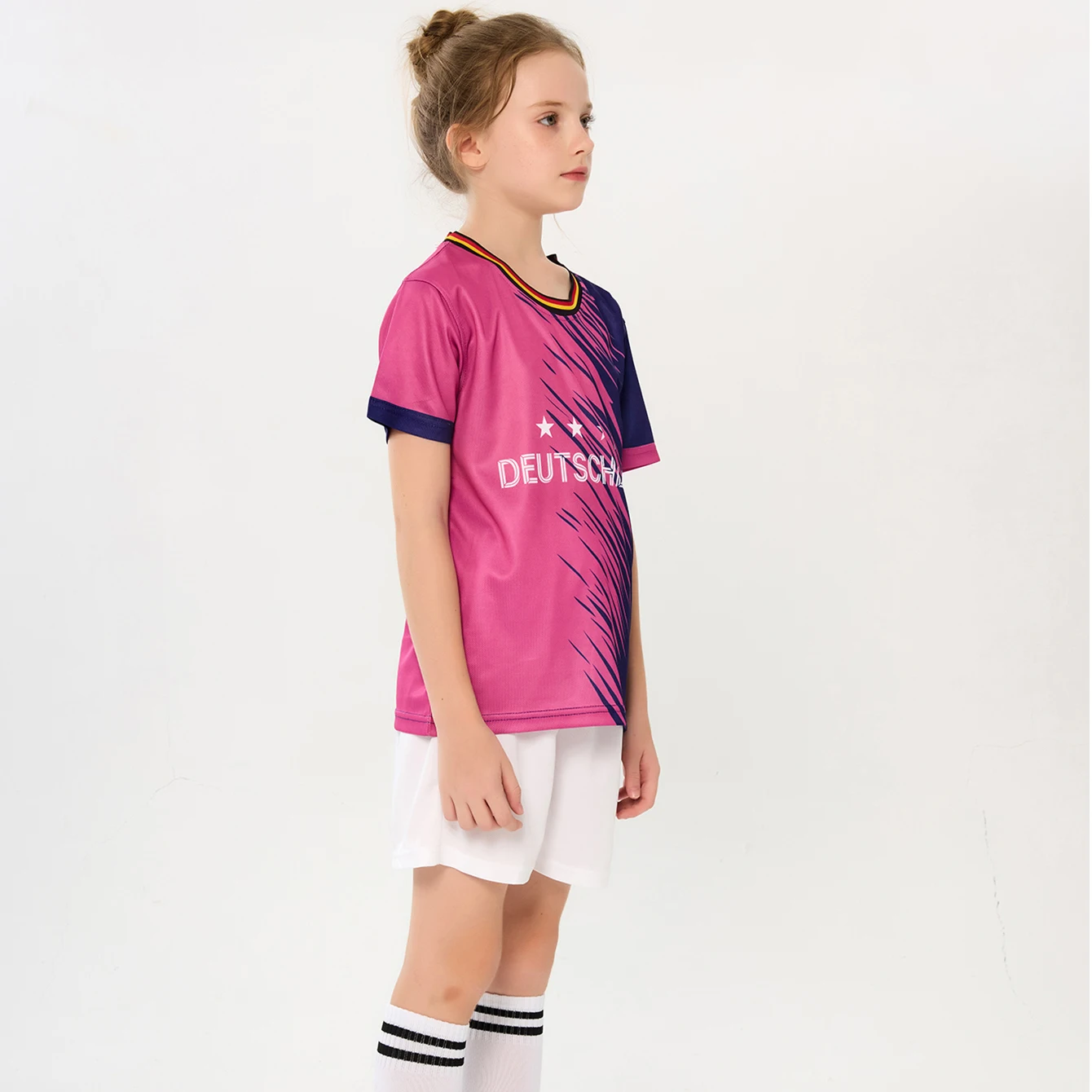 Germany Fashionable Kids Soccer Jersey High Quality Children Football Jersey Uniform 24/25 Boys and Girls Polyester Sports Wear