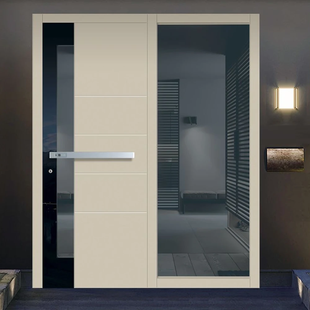 ABYAT Smart Key Door Aluminum Door Bullet Proof Glass Aluminum Windows And Doors
