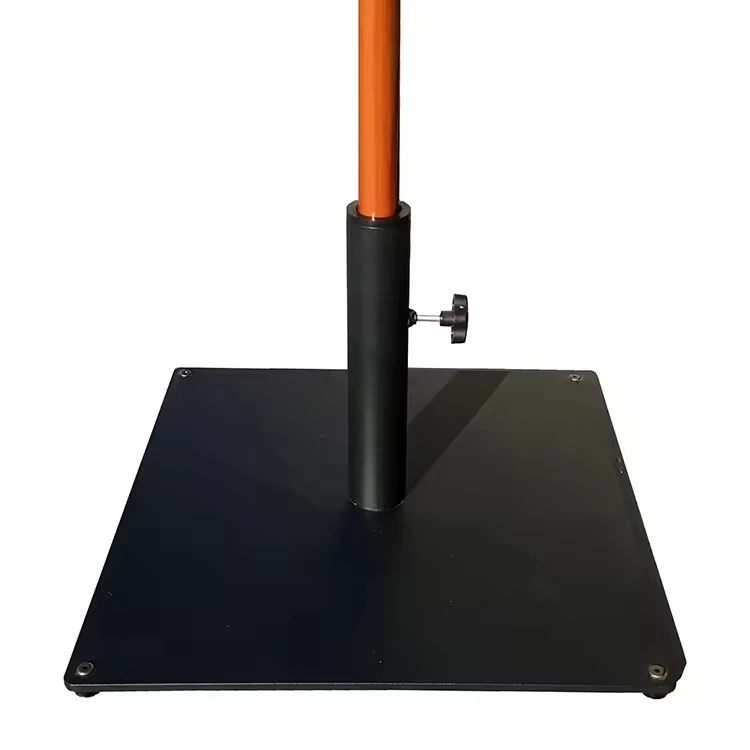JH-Mech Custom Square Steel Plate Stand Heavy Duty Stand Weight Pre-filled Outdoor Market Patio Umbrella Bases