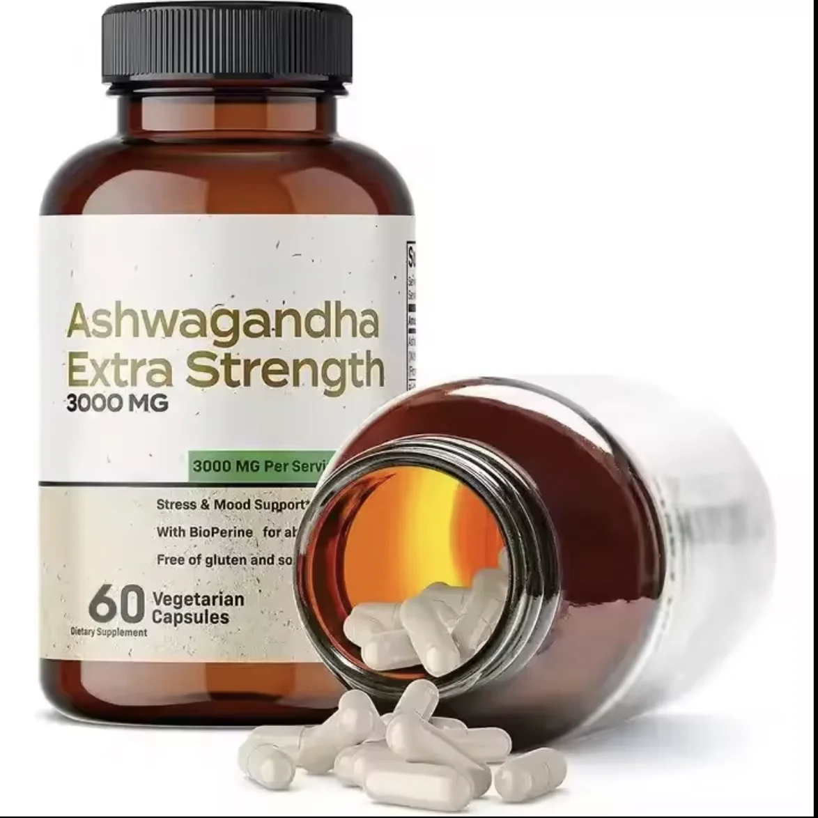 Custom Private Label Wholesale Bulk Prices Ksm 66 Supplement Extra Strength Organic Ashwagandha Extract Tablets Capsule