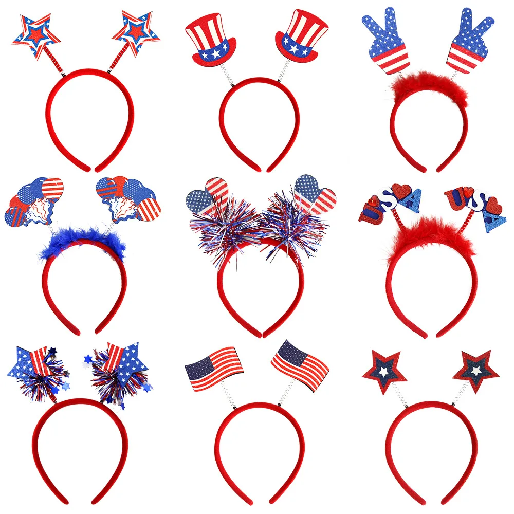 2024 New American Independence Day Party Decoration 4th of July Headband Adult Children Patriotic Parade Props