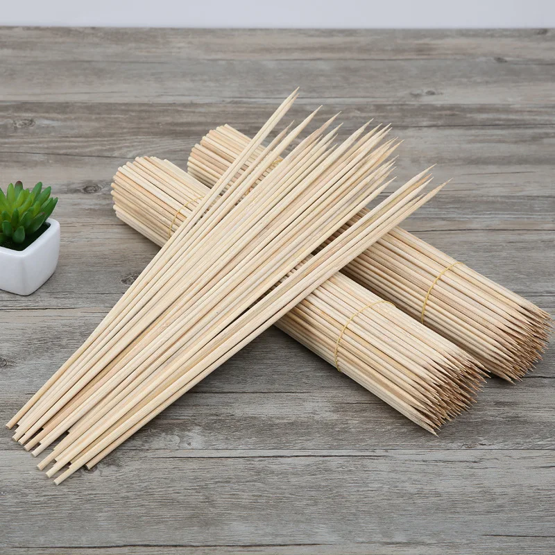 Customize Logo Wholesale Disposable Cheap Price Chinese manufacture New Innovation Round Bamboo Skewer