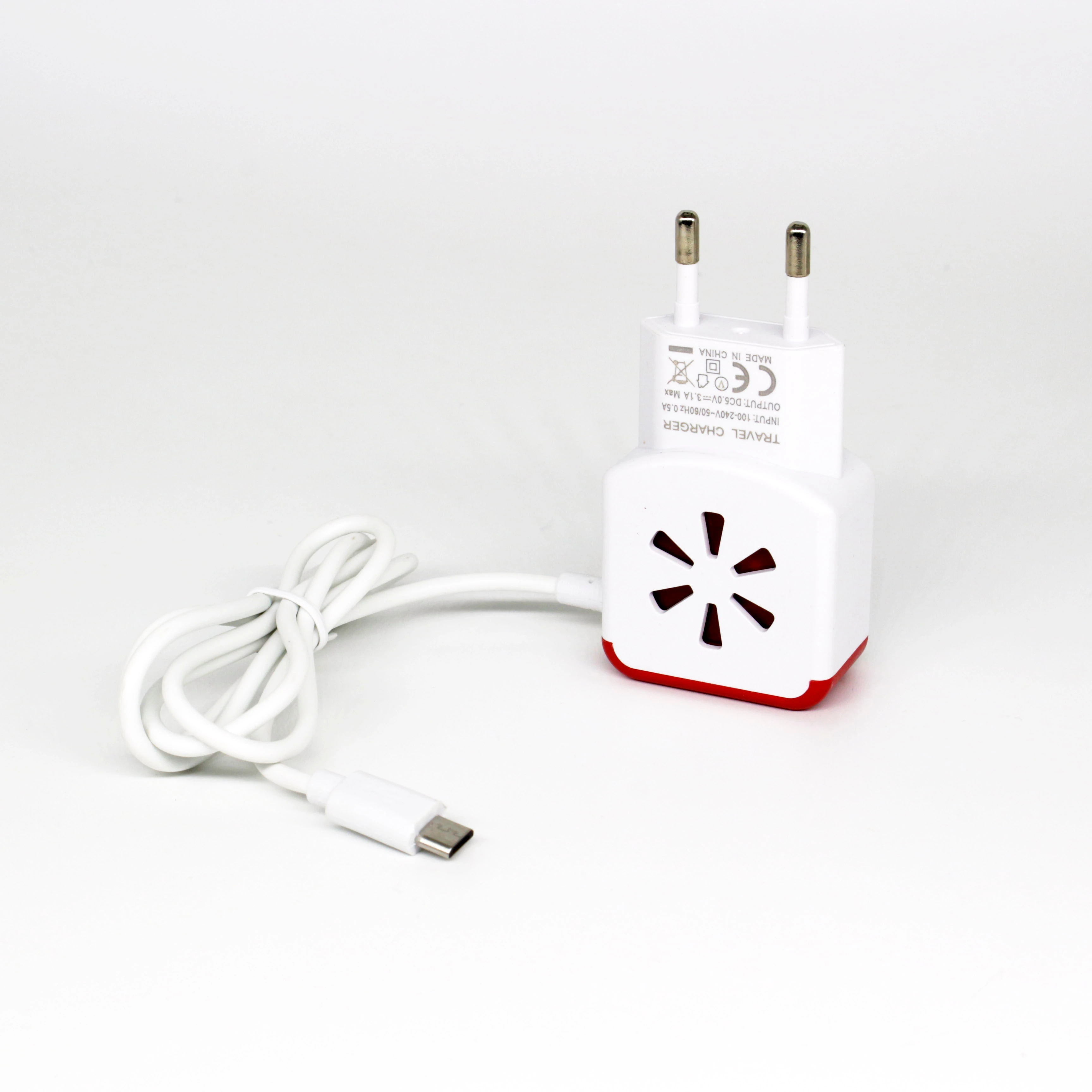 Hot sale 5V1A mini cable charger Battery Plate Portable Phone Chargers Electric Usb Charger