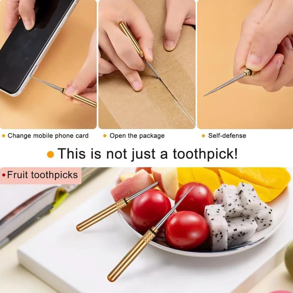 Toothpick and earpick 2 in 1 Tools,Multifunctional Portable Toothpick and Ear Curette Upgrade Convenient Toothpick and Ear Scoop