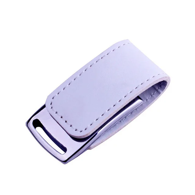 PU Leather USB flash drive with magnetic embossed logo leather memory drive usb
