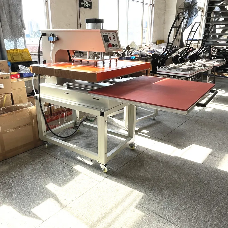 110v 80x100 heat press 31x39 pneumatic one station flat manual large format heat press