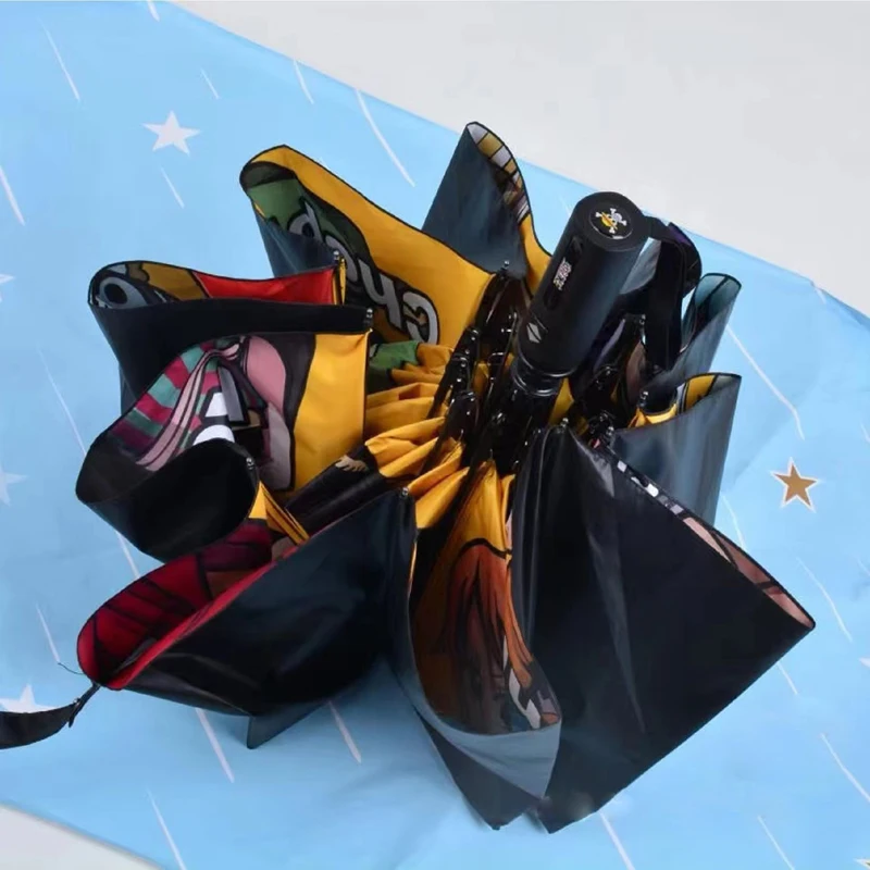 Открытый Зонт Zoro Nami Chopper 10 символов солнцезащитный аниме ветрозащитный водонепроницаемый складной