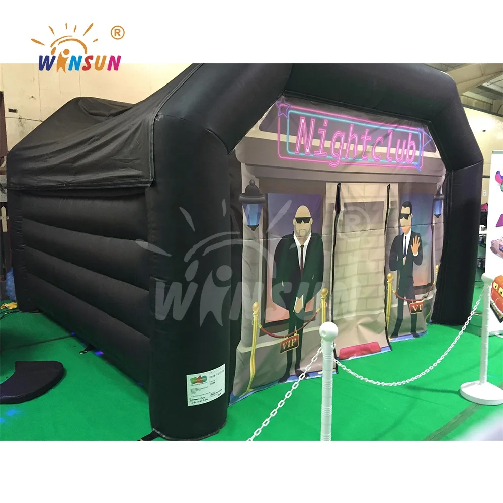 WINSUN мобильный надувной ночной клуб для частных мероприятий диско-домик палатка уличной вечеринки переносная квадратная на заднем дворе продажи