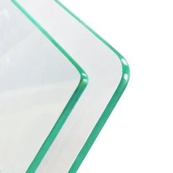 5mm-12mm colored float smoke black ash tempered glass size custom desktop glass