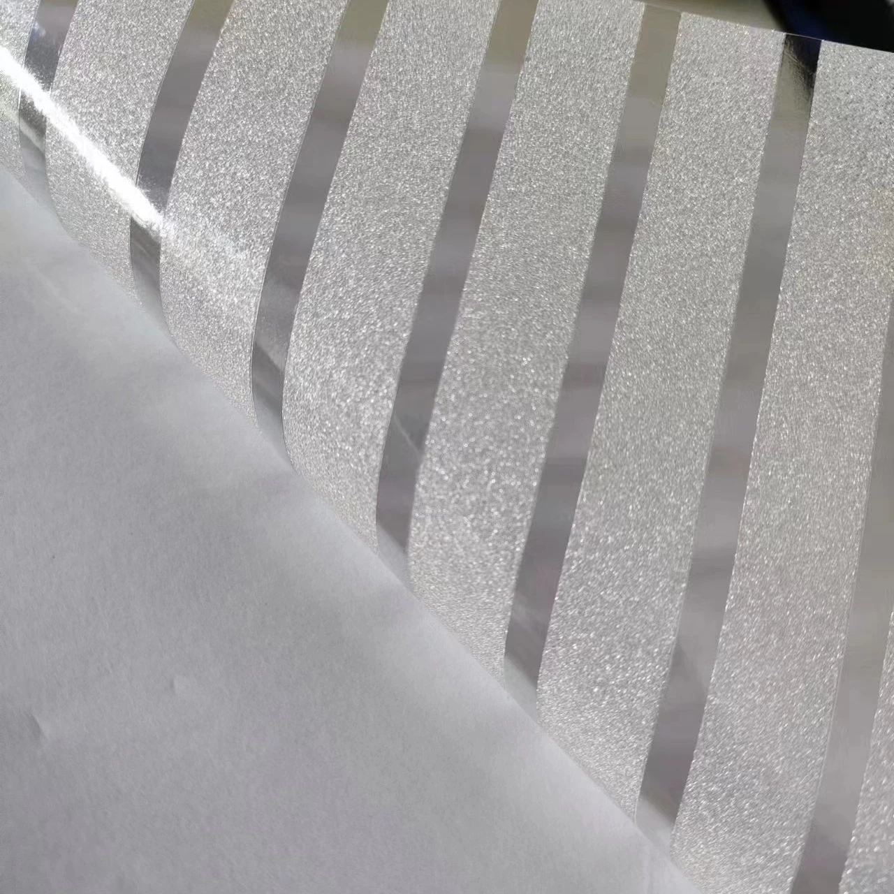 Stripe Sparkling Cold Lamination Film  PVC Film for Glass Decoration and Protection