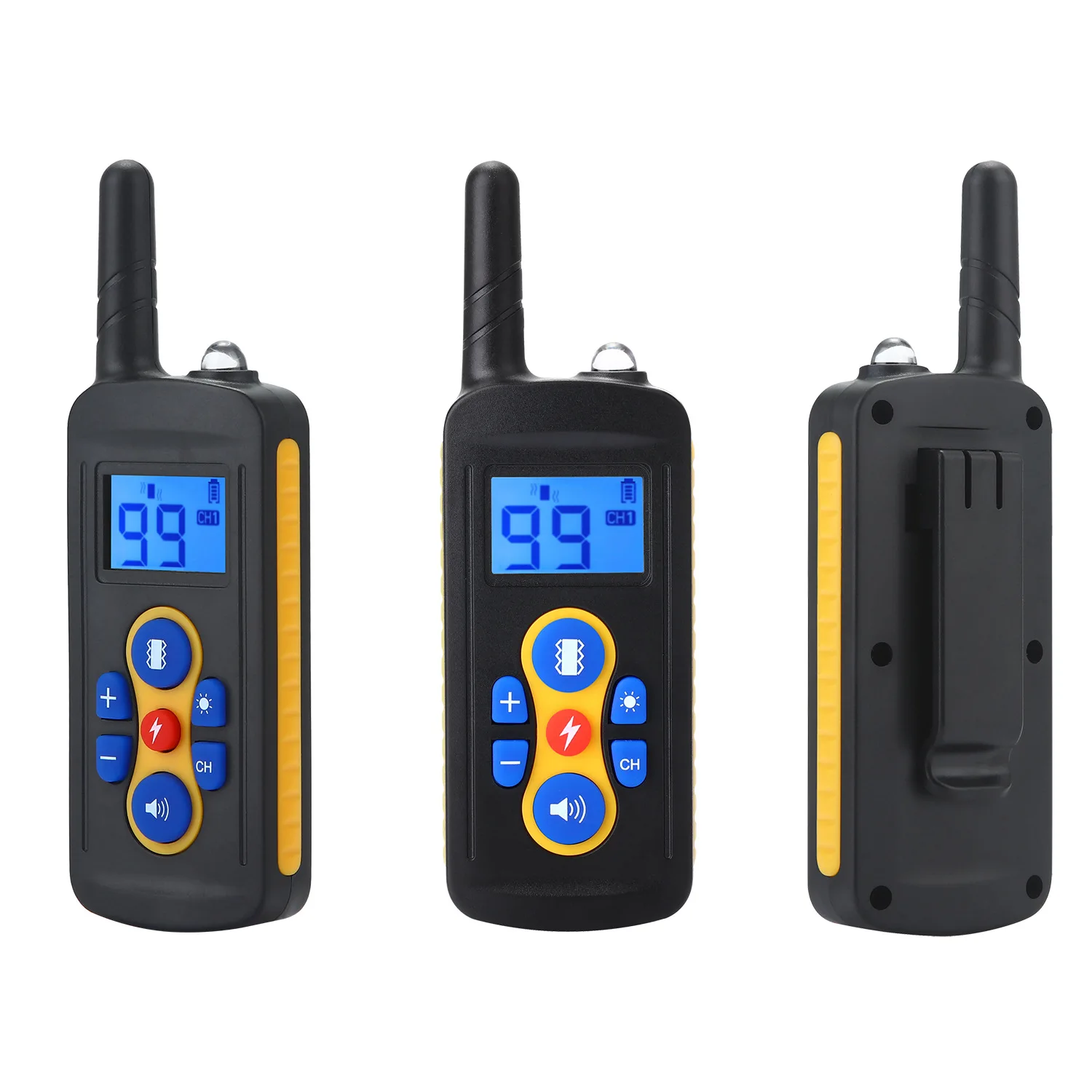 Amazons Online Pet Training Products Rechargeable Beeper/Vibration/Static Shock/LED IPX6 Prong Pet Dog Training Collar