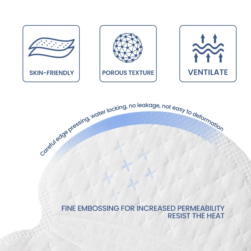 Disposable underarm sweat pad Deodorant Sweat pad Lightweight and comfortable skin friendly pad