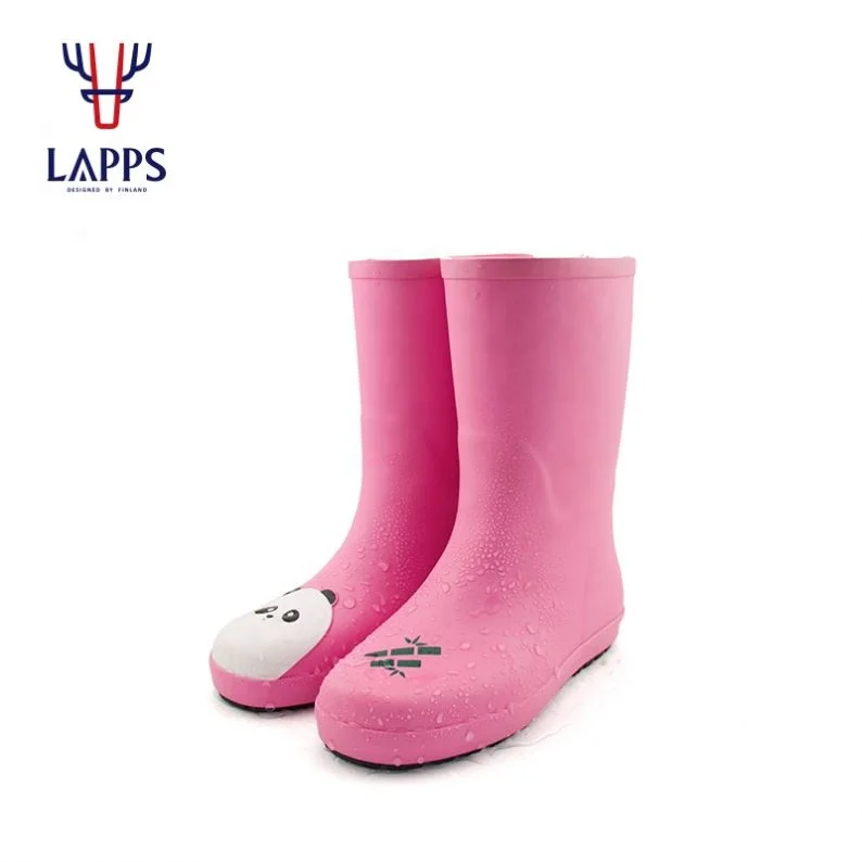 Lapps Factory Cheap Ankle Silicone Gumboots Waterproof Anti-Slip Child Soft Baby Rubber Sole Shoes Kid Boots For Rain