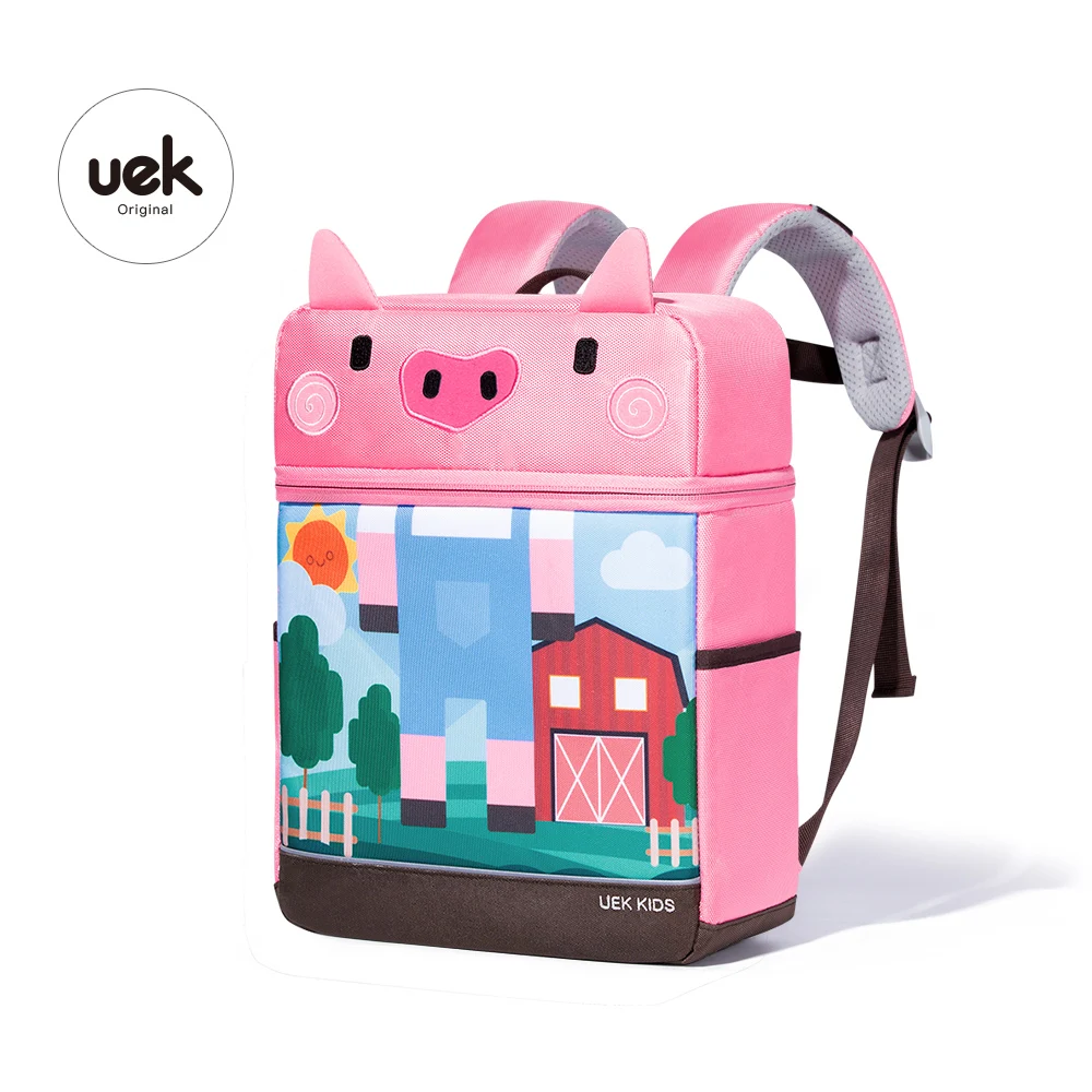 
2019 UEK Cute child Backpack Fashion boys School Bag Durable Animal School Backpack Manufacturer 