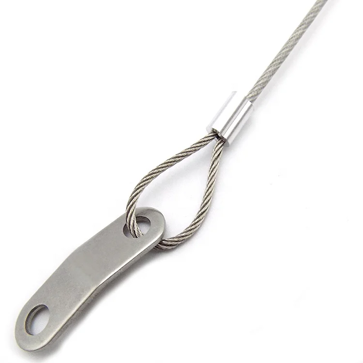 Luggage Name Tag / Waterproof and Weatherproof Stainless Steel Wire Key Ring