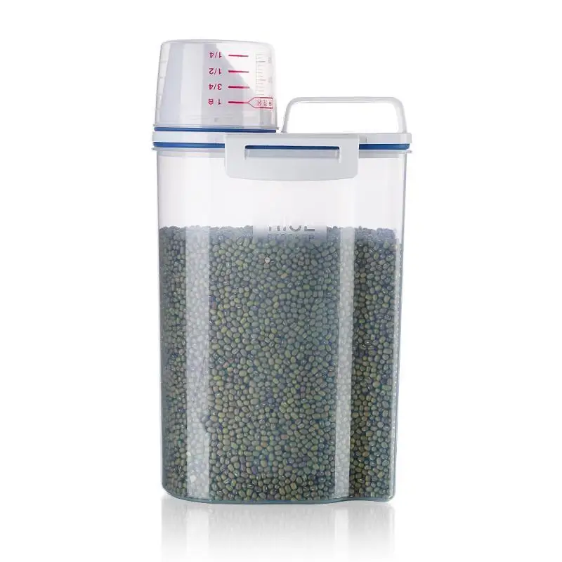 Japanese-Style Insect-Proof And Moisture-Proof Flour Sealed Rice Bucket Storage Jar Grains And Cereals Storage Box For Home Use