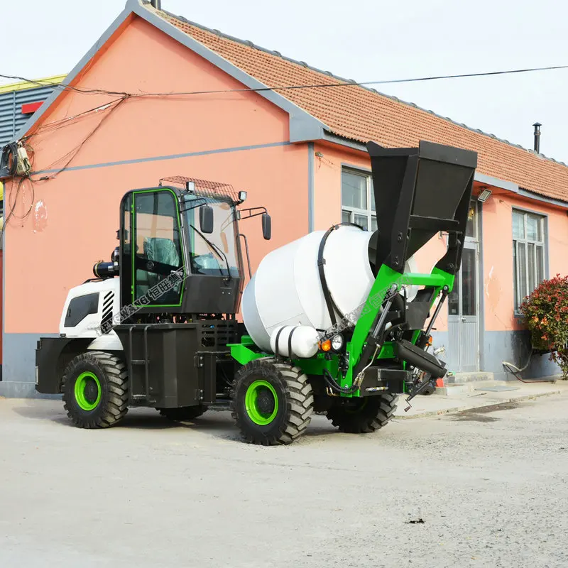 
4x4 Self Loading Mobile Concrete Mixer Truck 
