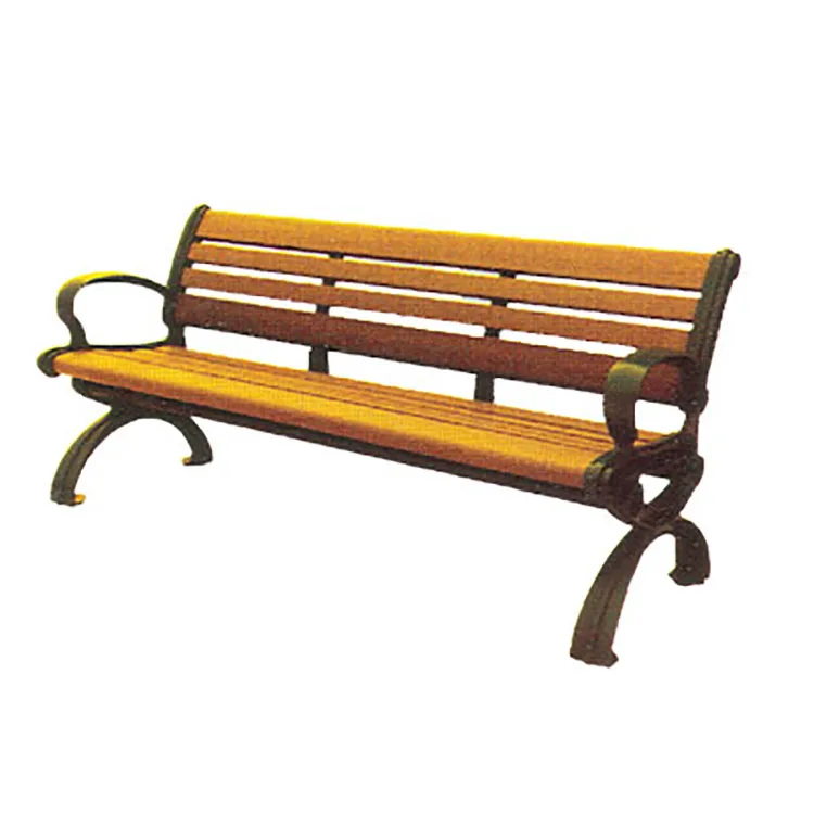 
Cheap wooden long bench chair with backrest 