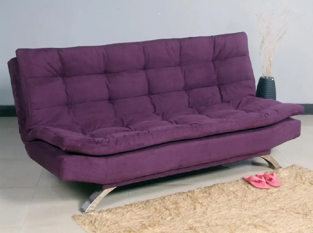 Living Room Sofa Bed Furniture European Style Fashion Double Cushion Fabric Hot Sale Three Seat Fold Down Modern Sofa Cum Bed