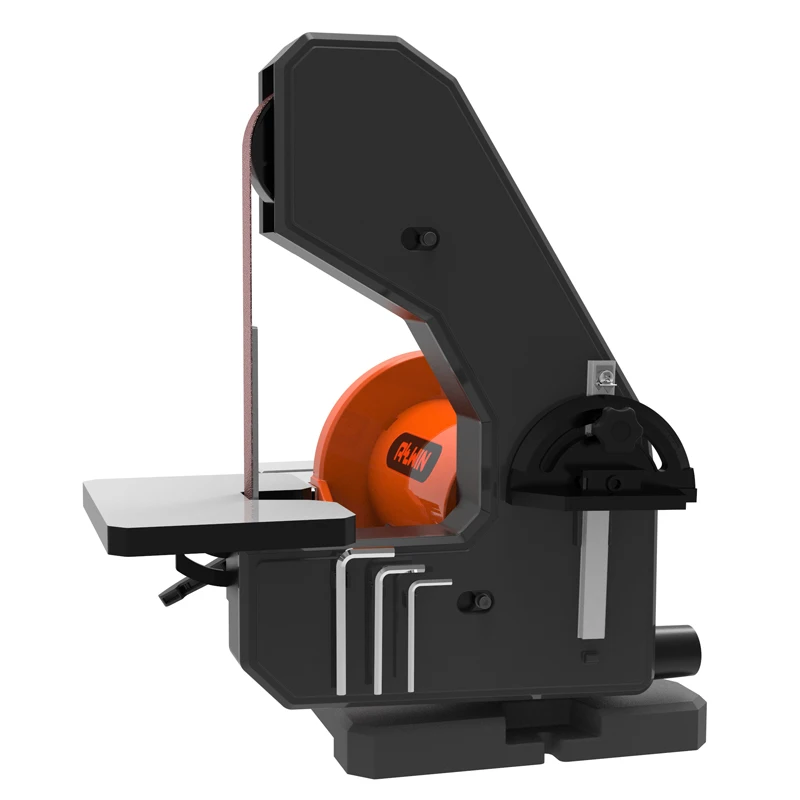 Allwin Benchtop Grinder Cast Iron Base Horizontal Mini Electric Direct Drive Bench Belt Sander