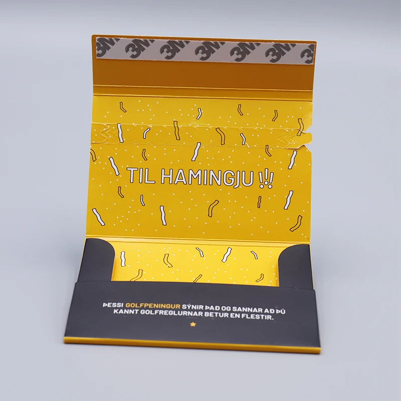 Custom Logo Printing Cardboard Paper VIP Member Card Envelopes UV Spot Gift Card Packaging Envelope