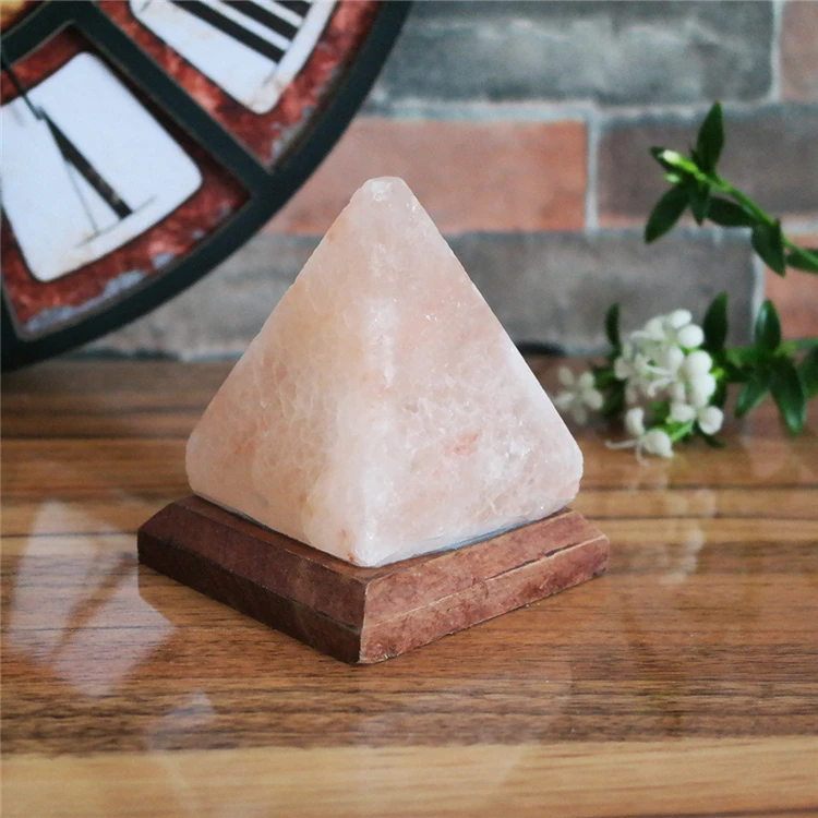 
Pyramid Crystal Rock Wellness Decrease Stress USB Charging Himalayan Salt Lamp 